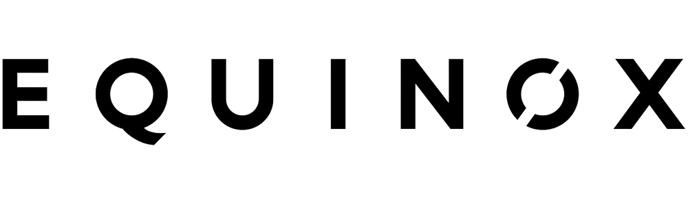Equinox logo in black on a white background