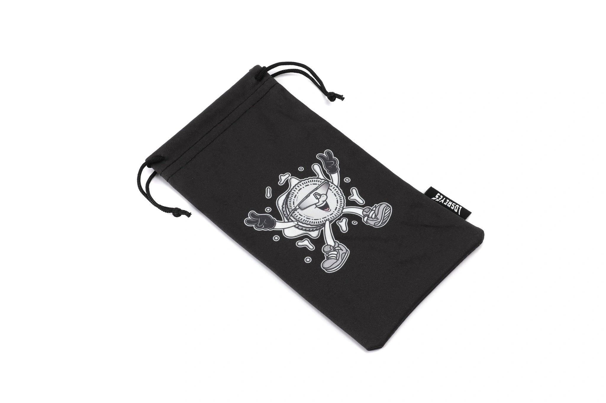 Cookie character design on LosReyes Candy Collection sunglasses pouch for kids and youth.