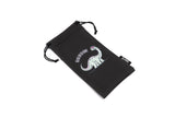 Brontosaurus character with “Go Big or Go Home” text on LosReyes Jurassic Series sunglasses pouch