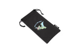 Pterodactyl character with “Sky is the Limit” text on LosReyes Jurassic Series sunglasses pouch