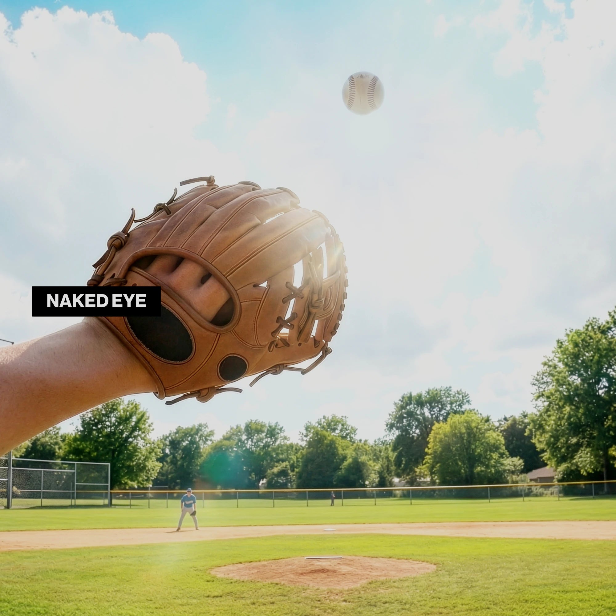 Without LosReyes sunglasses, bright sun glare makes it harder to track the ball; LosReyes sunglasses help deliver clearer vision and better outdoor comfort.