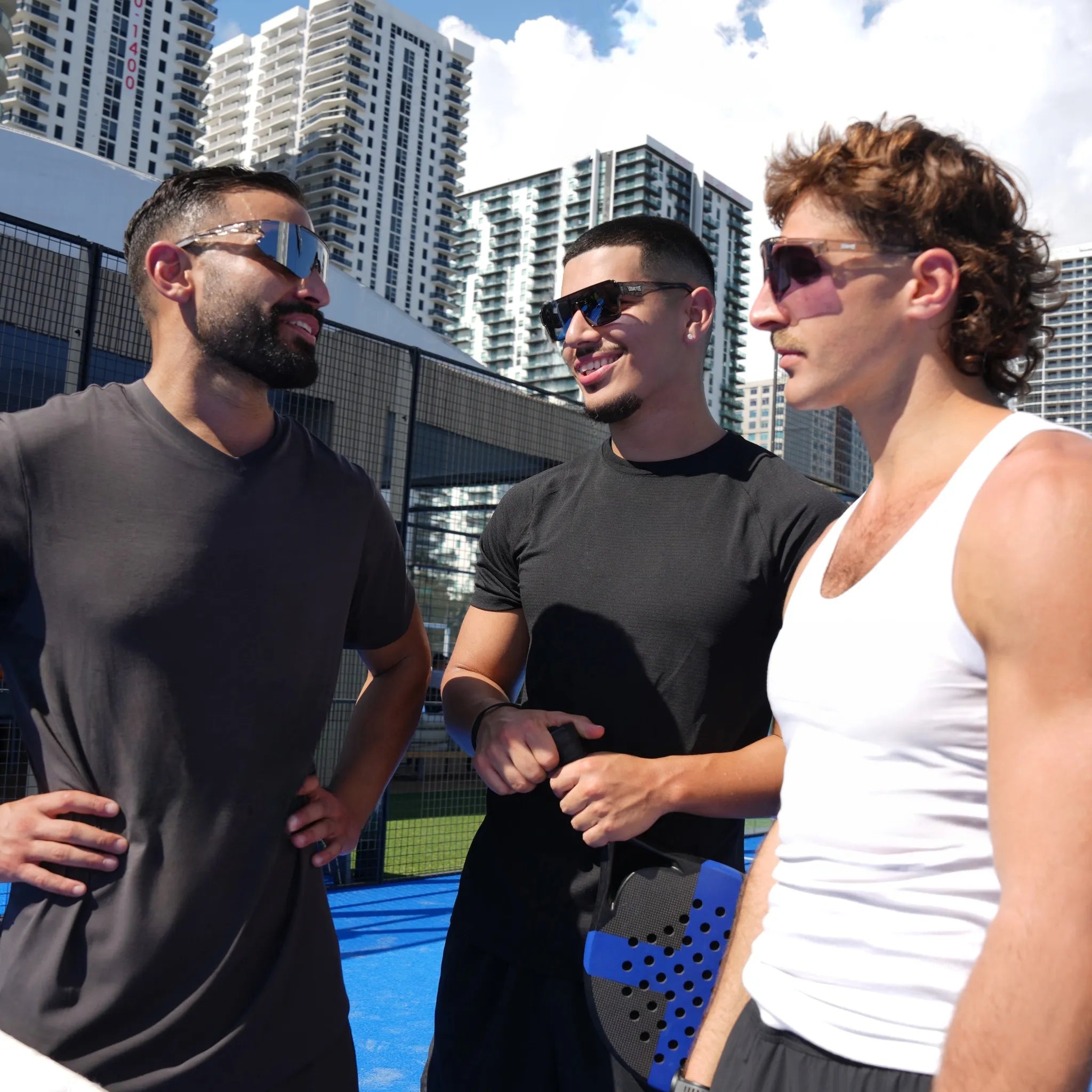 LosReyes Starboy Hades pickleball sunglasses outdoor court