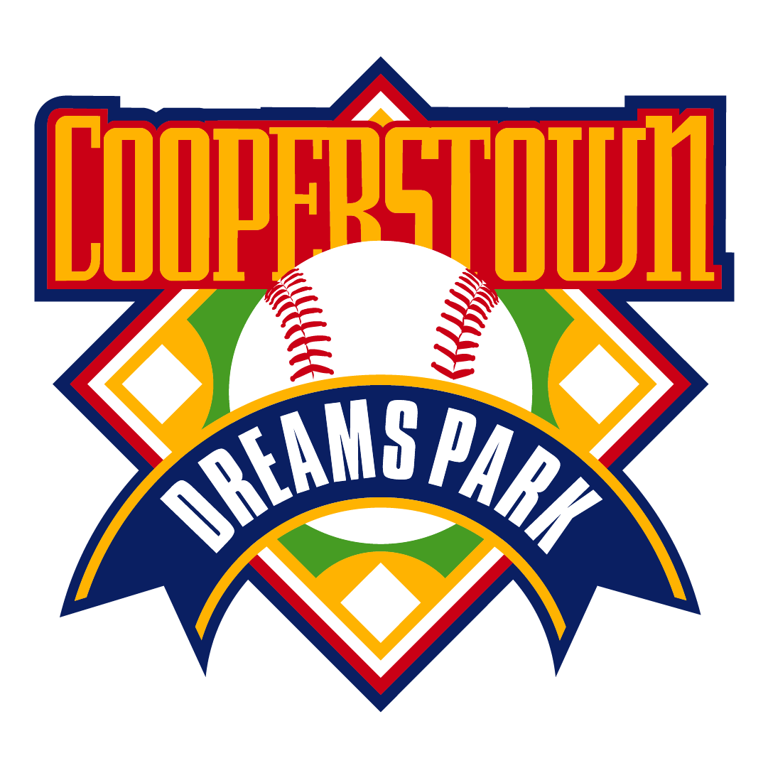 Cooperstown Dreams Park baseball tournament logo with diamond design