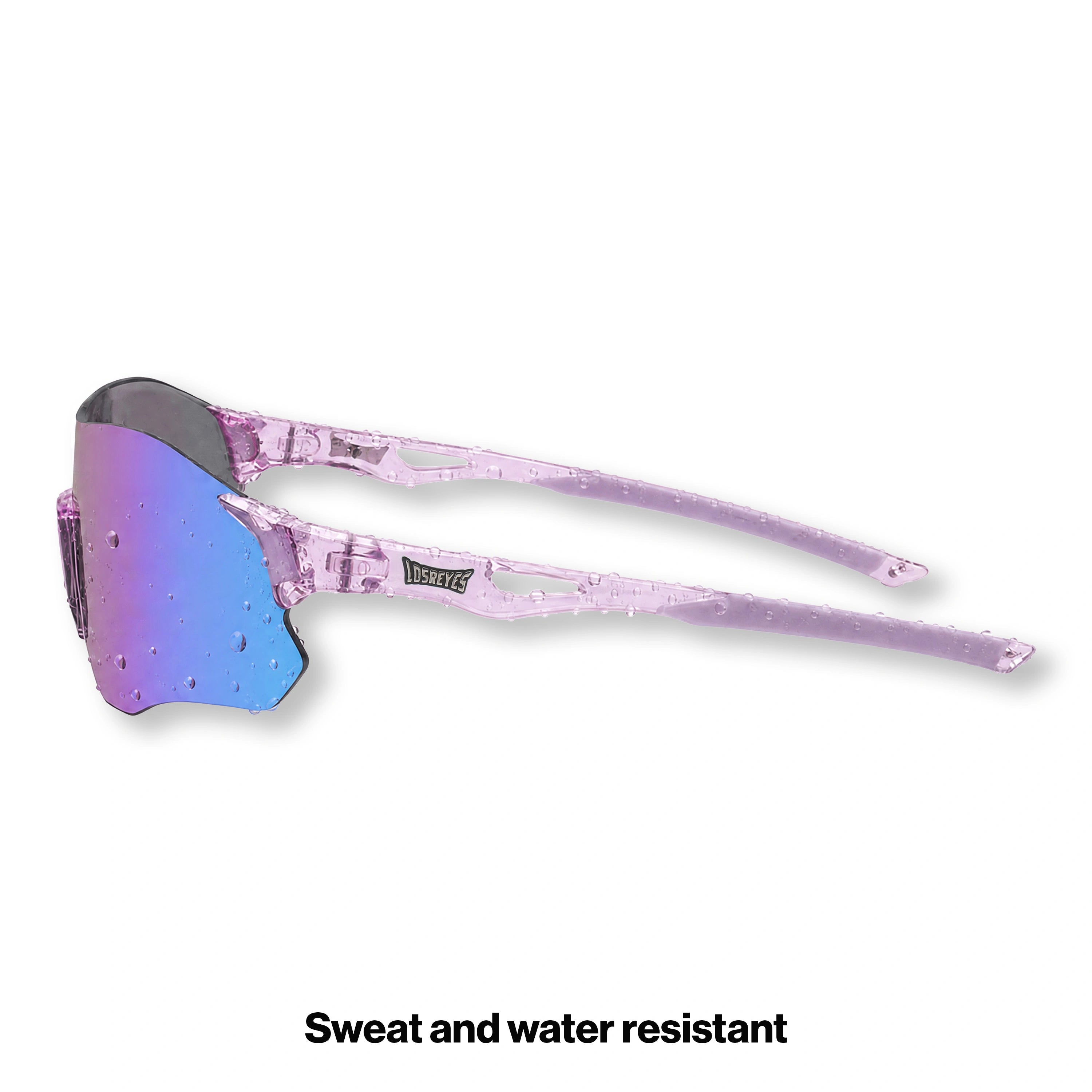 EDGE ROYAL purple lightweight performance running sunglasses side view
