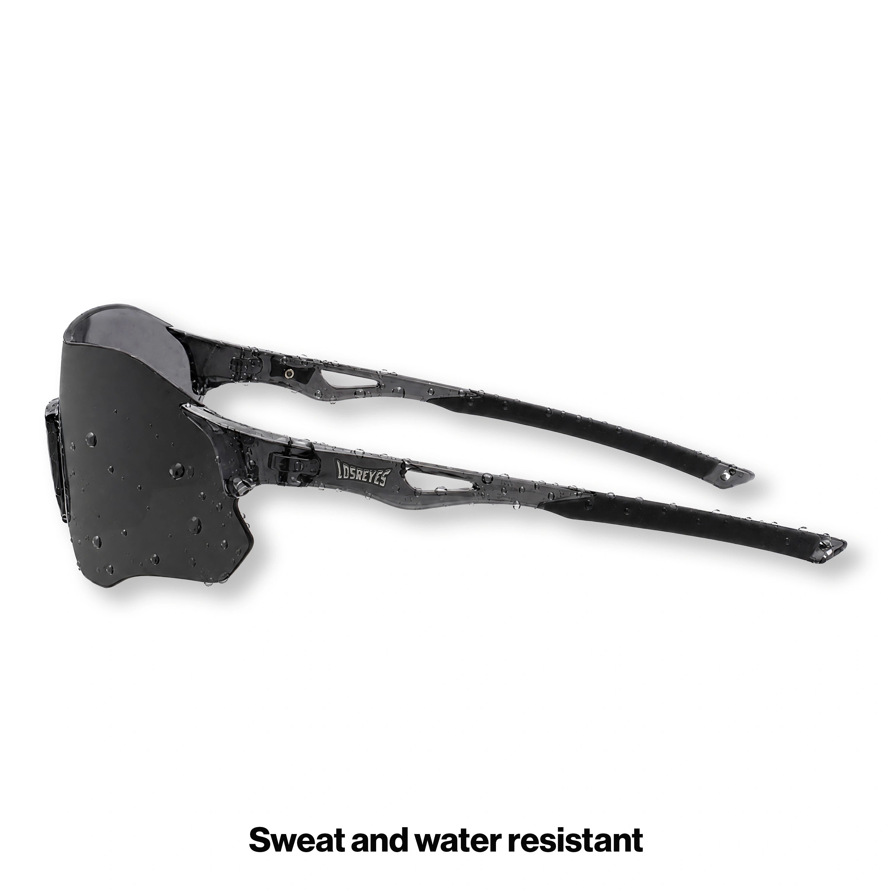 EDGE SHADOW black performance sports sunglasses lightweight frame side view