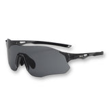 EDGE SHADOW black performance sports sunglasses lightweight frame side view