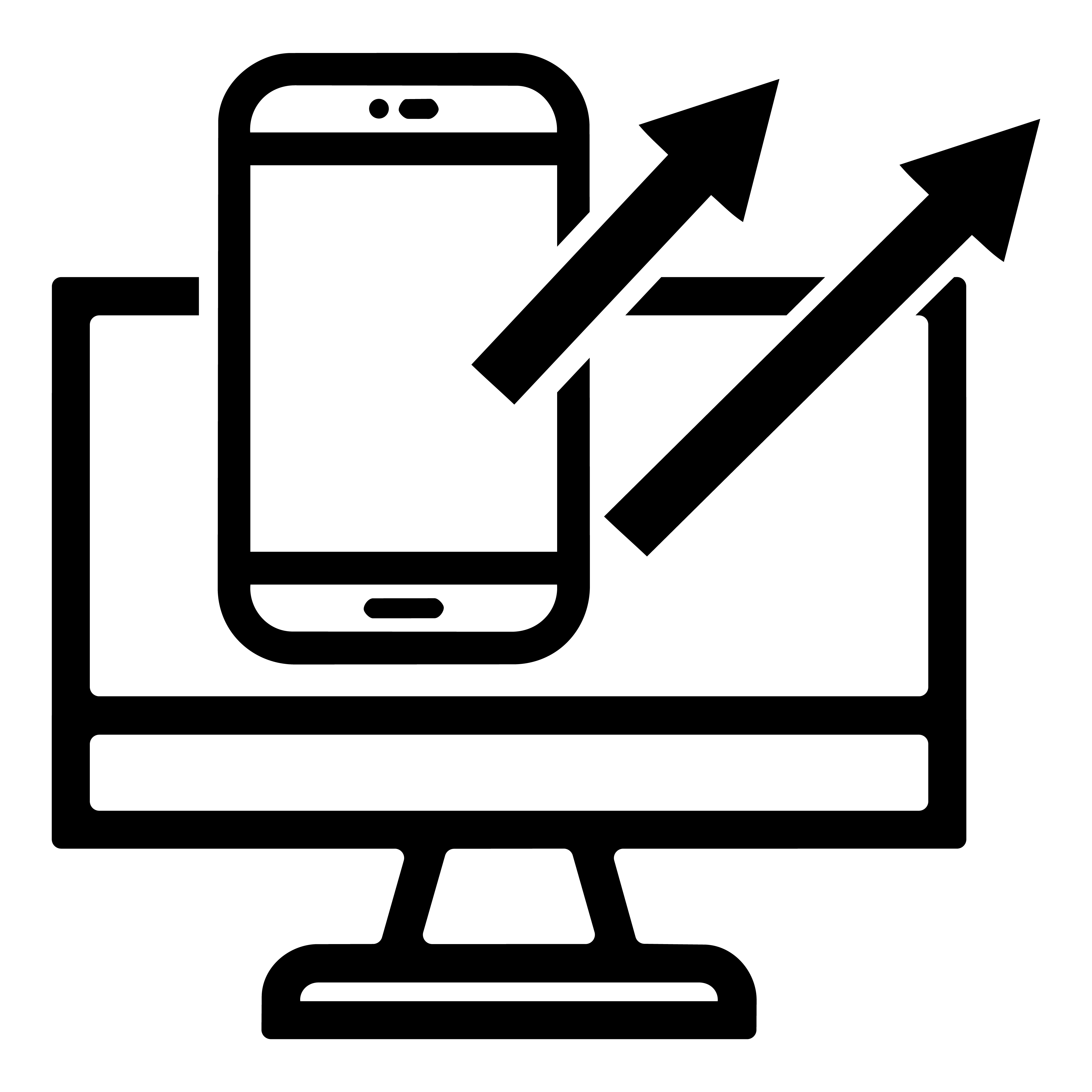 Blue light protection sunglasses icon representing screen glare reduction from phones and computers