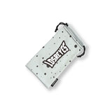 LOSREYES cookies and cream microbag in speckled grey, a soft microfiber pouch for sunglasses