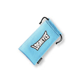 LOSREYES cotton candy microfiber sunglasses microbag in pastel pink and blue