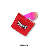 LOSREYES Elevate Bubble Gum sport sunglasses with pink lens and red resealable packaging