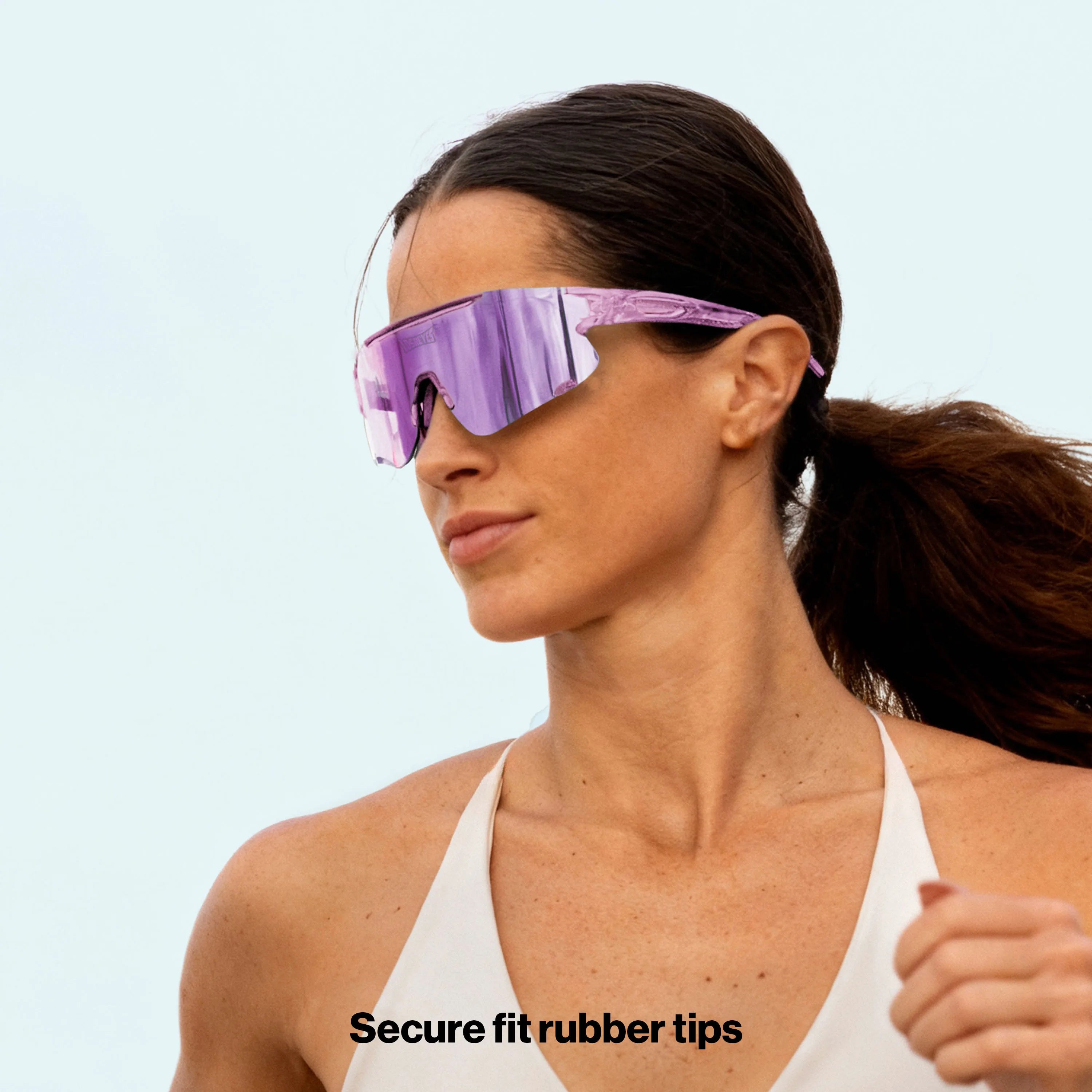 LosReyes Elevate Grape purple mirrored sunglasses — stylish athletic eyewear built for running, hiking, and outdoor workouts.