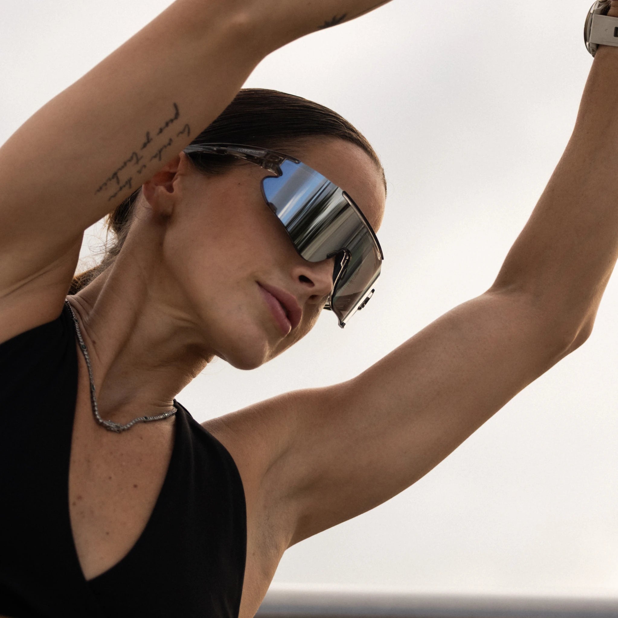 LosReyes Elevate Marshmallow white sunglasses — minimalist performance eyewear for training, fitness, and weekend runs, under $50.