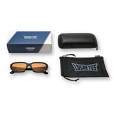 LosReyes OPUS Positano sunglasses with protective case microfiber pouch and OPUS series packaging