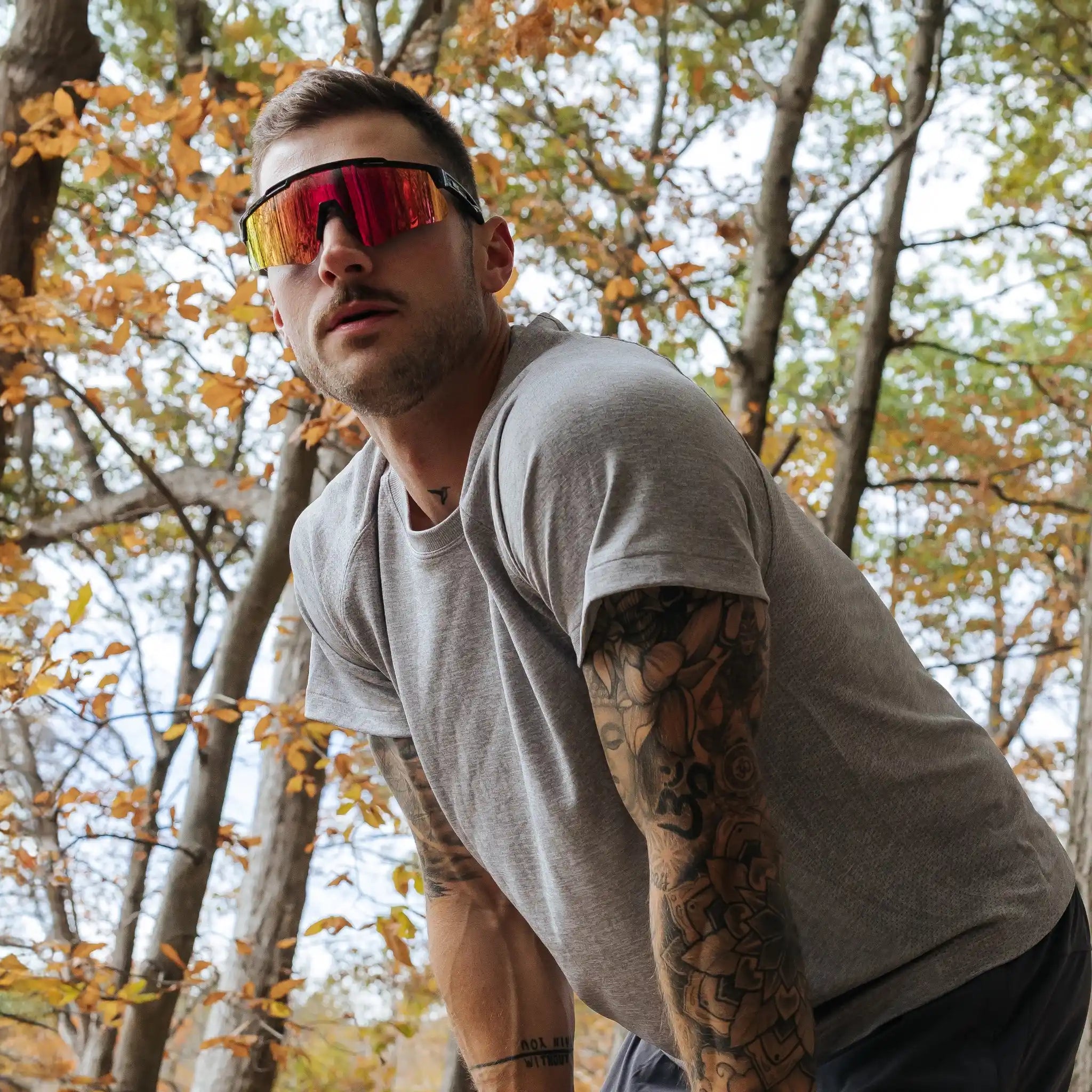 LosReyes polarized red performance sports sunglasses trail