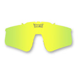 Yellow PRIME polarized UV400 replacement lens for low-light conditions, front view