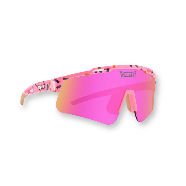 Cream Pink Youth Baseball Sunglasses – UV400 Protection+