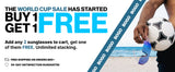 LosReyes Seasonal Sale Buy 1 Get 1 Free sunglasses collection banner with mirrored sport sunglasses 
