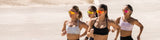 4 women runnig in dessert with sunglasses Losreyes on early Black Friday 40%off sale