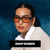 Woman wearing LosReyes women's fashion sunglasses with brown tinted lenses.