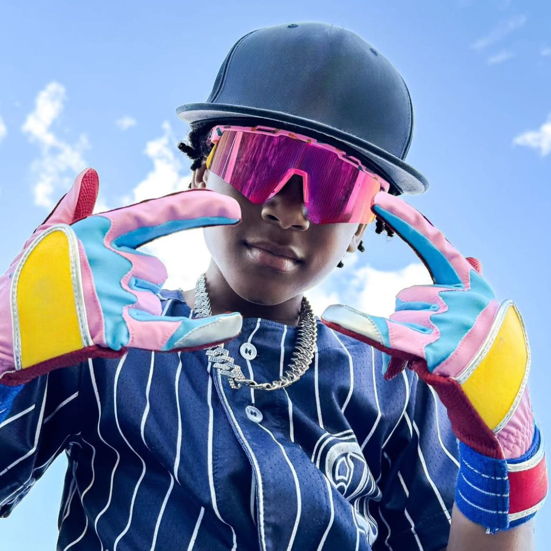 LosReyes youth baseball candy cream sunglasses
