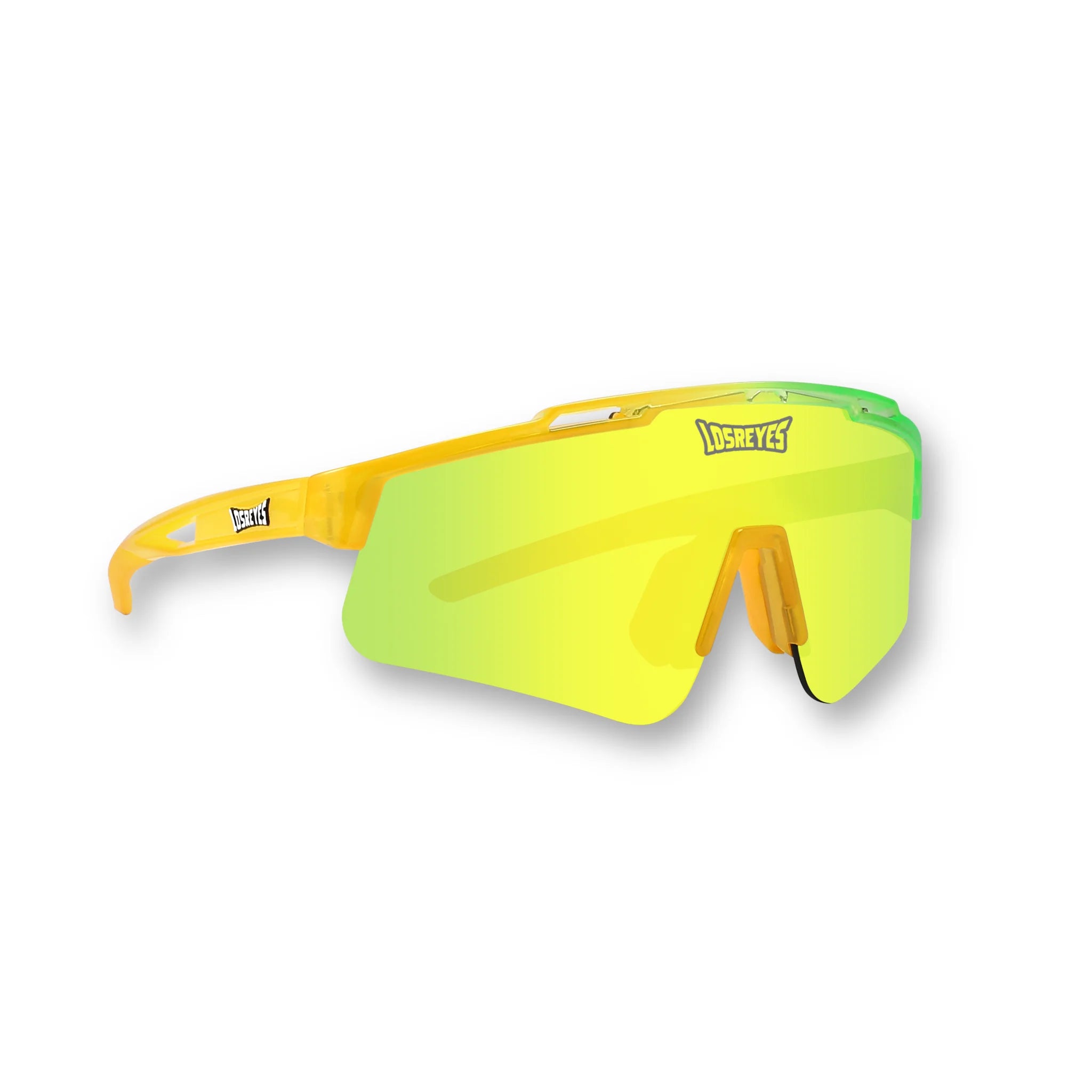 PRIME YOUTH Banana kids sports sunglasses under $50 from the Candy Collection with yellow UV400 lens, lightweight TR90 frame, and secure no-slip fit for ages 3–12.
