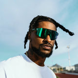 Ross500 rocking Elevate cactus LosReyes baseball sunglasses with UV400 clarity and TR90 durability, ideal for field visibility and glare control