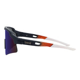 SHOWTIME Max Clark Tiger sunglasses side profile – navy and orange fade temples with LosReyes logo